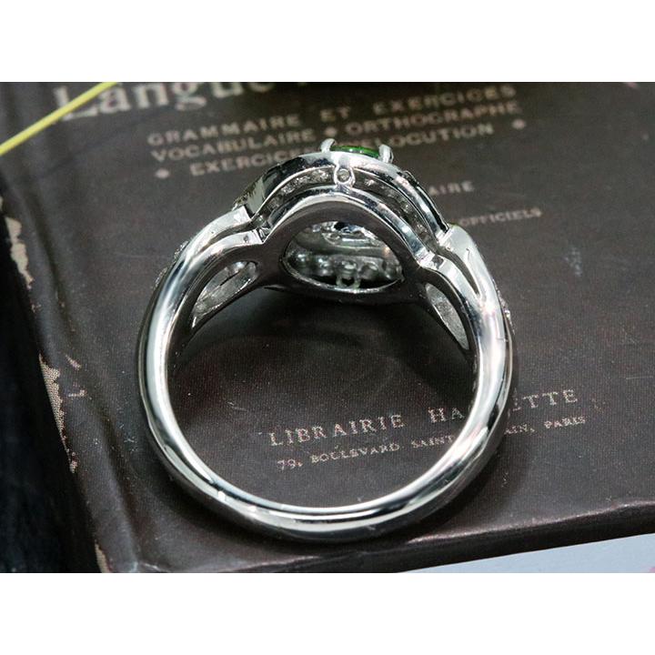 デマントイドガーネット 0.53カラット ダイヤモンド PT900 プラチナ900