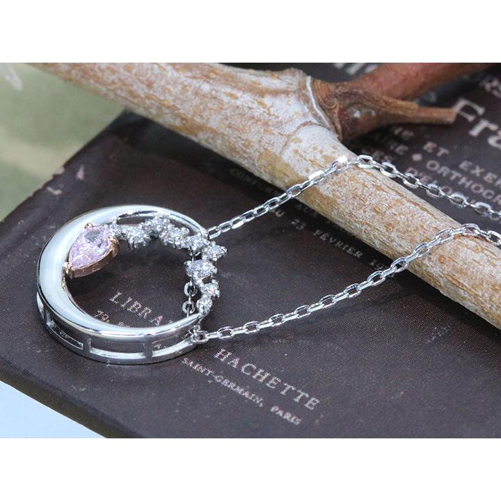 ピンクダイヤモンド 0.103ct FANCY LIGHT PURPLISH PINK SI2