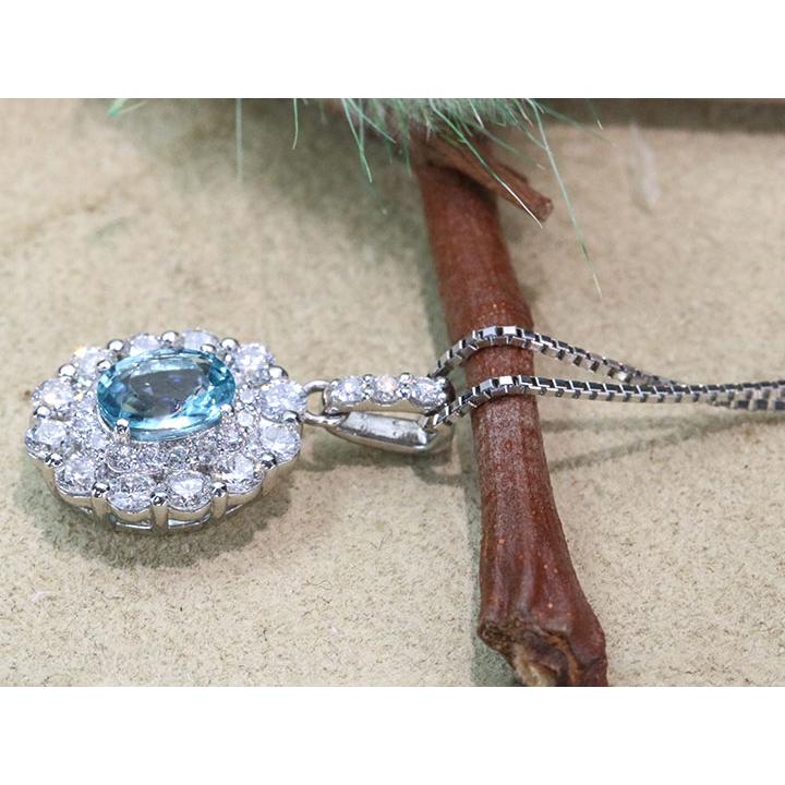 グランディディエライト 0.54ct ダイヤモンド 0.60ct PT950/PT850