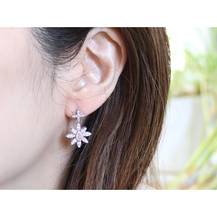 142.高級 ピンクダイヤモンド ダイヤモンド K18WG ペンダントヘッド