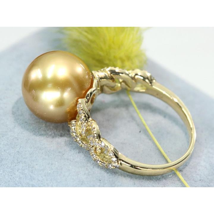 白蝶ゴールデンパール（真珠）11.8ミリ位 オーロラムーンレインボー  