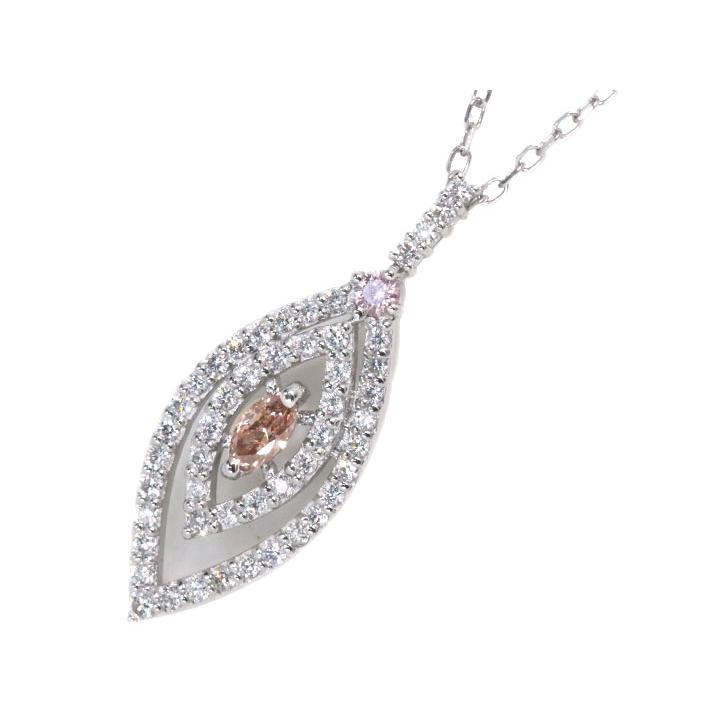 ピンクダイヤモンド 0.092ct FANCY INTENSE PURPLISH PINK I1 ダイヤモンド 0.21ct PT プラチナ ペンダントネックレス 1点もの｜ycollection｜09