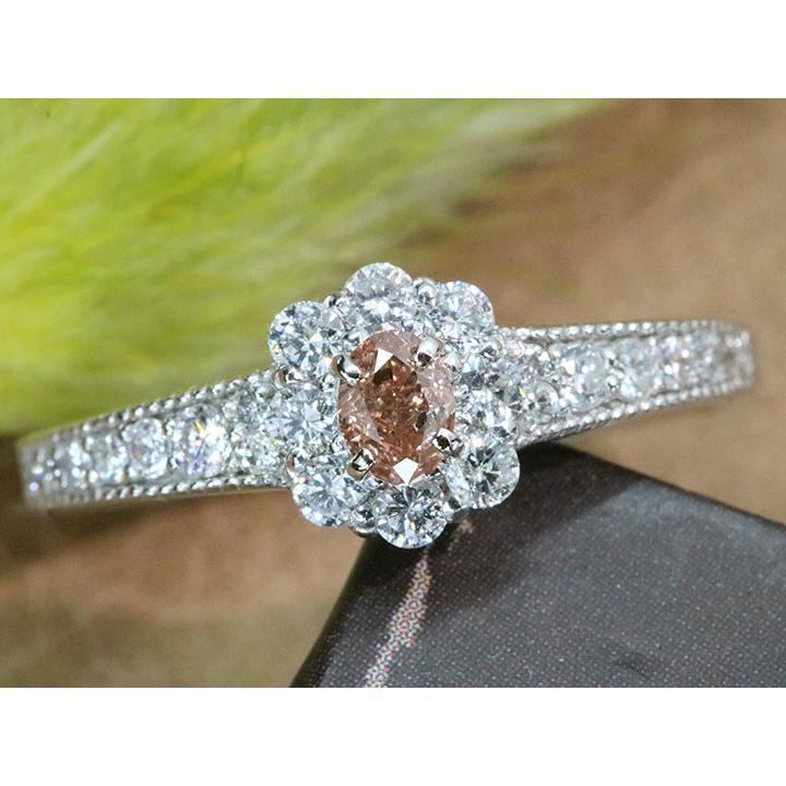 ピンクダイヤモンド 0.160カラット FNACY DEEP PINK SI2 ダイヤモンド