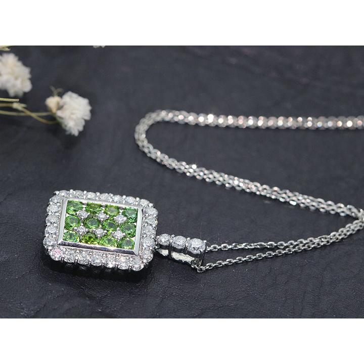 デマントイドガーネット 1.05カラット ダイヤモンド 1.01カラット