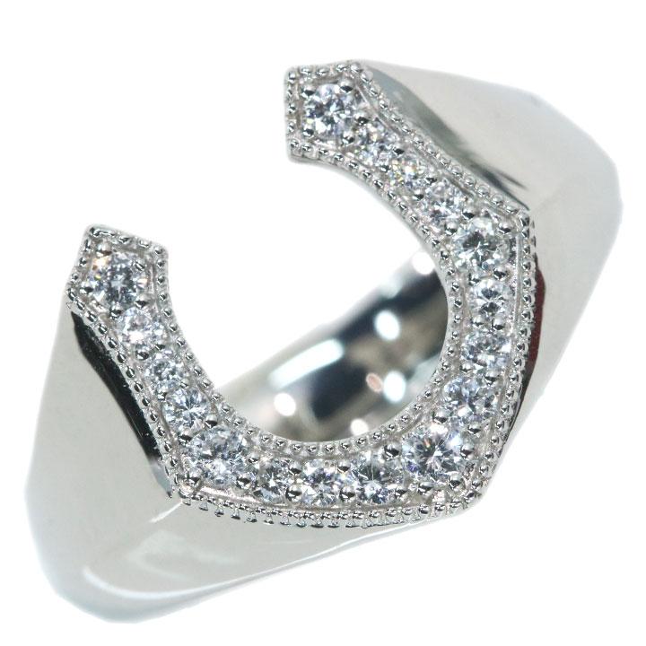 ダイヤモンド 0.25カラット PT900 プラチナ900 リング・指輪 馬蹄