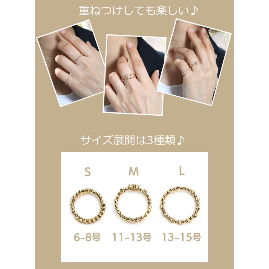 ダイヤモンド 0.38カラット   K18YG イエローゴールド リング・指輪 形状記憶ワイヤー フリーデザイン Mサイズ 11〜13号 受注品の画像