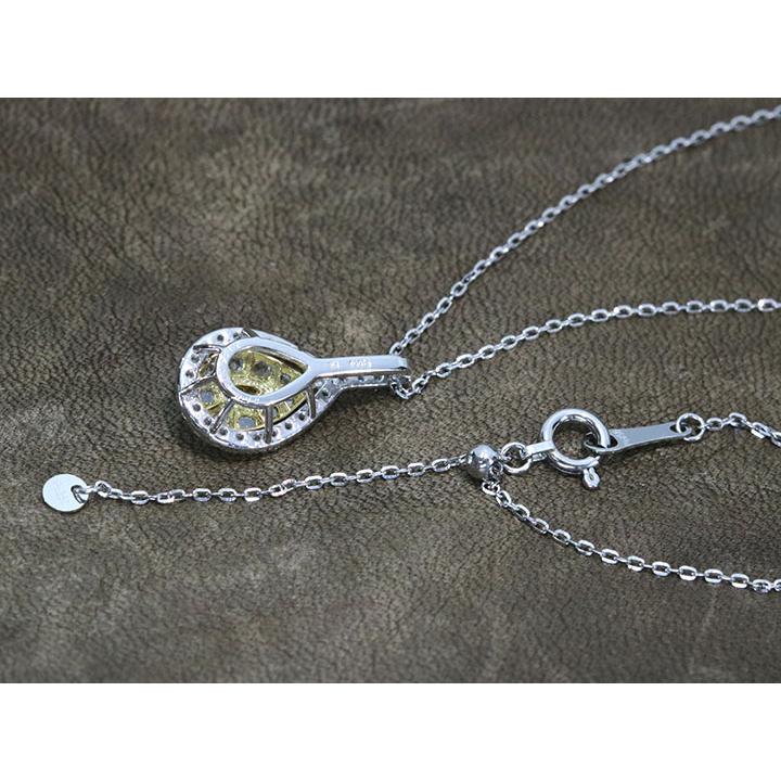 イエローダイヤモンド 0.154ct FANCY INTENSE ORANGE YELLOW I1 PT950  