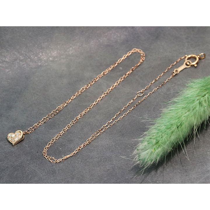 ダイヤモンド 0.06カラット K18PGピンクゴールド ペンダントネックレス