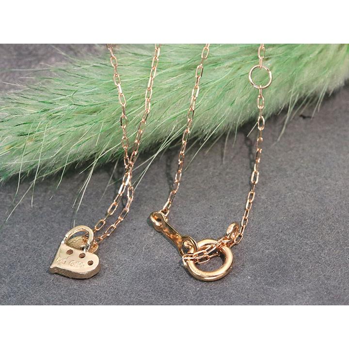 ダイヤモンド 0.06カラット K18PGピンクゴールド ペンダントネックレス