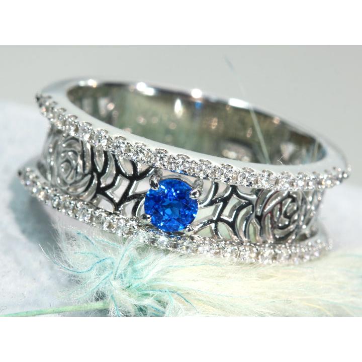 アウイナイト 0.114ct ダイヤモンド 0.17ct PT950 プラチナ950 リング 