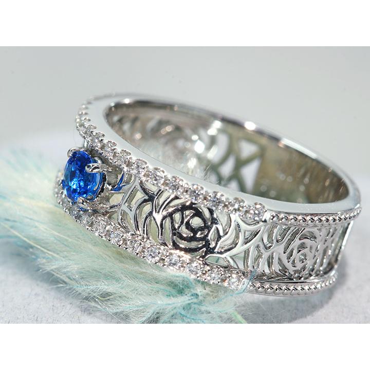 アウイナイト 0.114ct ダイヤモンド 0.17ct PT950 プラチナ950 リング 