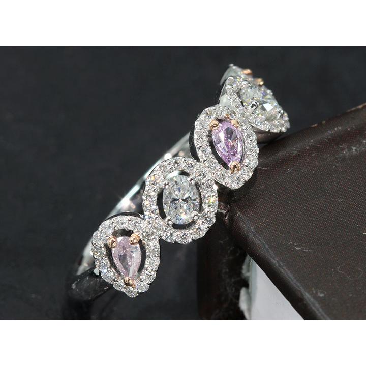 ピンクダイヤモンド 0.066ct&パープルダイヤモンド 0.077ct/0.084ct 