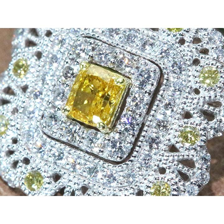 イエローダイヤモンド 0.277ct FANCY INTENSE ORANGE YELLOW I1 
