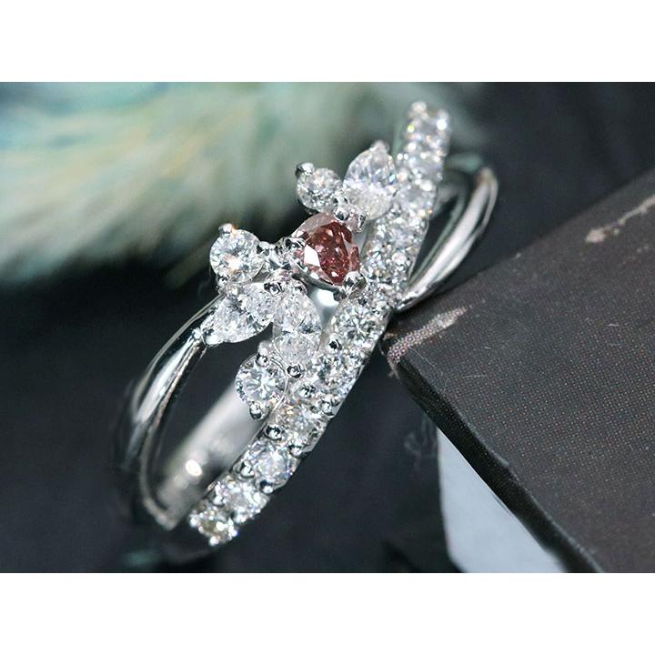 ピンクダイヤモンド 0.071カラット FANCY VIVID PINK I1 ダイヤモンド