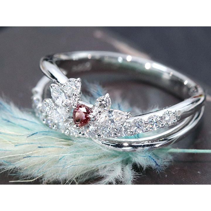 ピンクダイヤモンド 0.071カラット FANCY VIVID PINK I1 ダイヤモンド