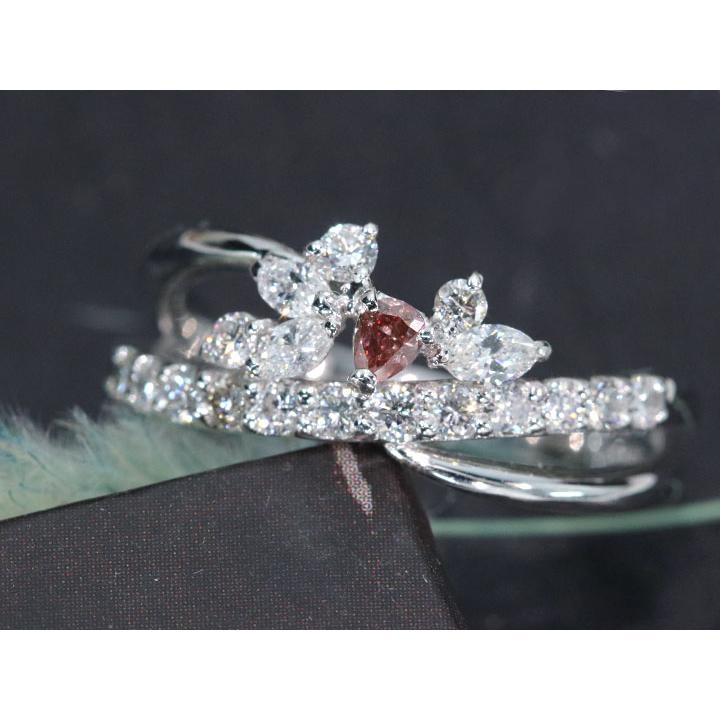 ピンクダイヤモンド 0.071カラット FANCY VIVID PINK I1 ダイヤモンド