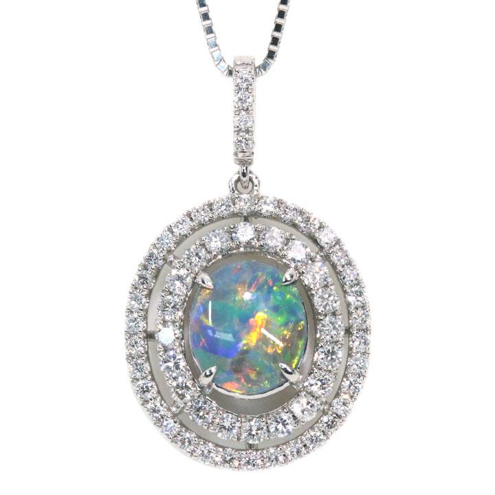 ブラックオパール 0.925カラット ダイヤモンド 0.50カラット PT950