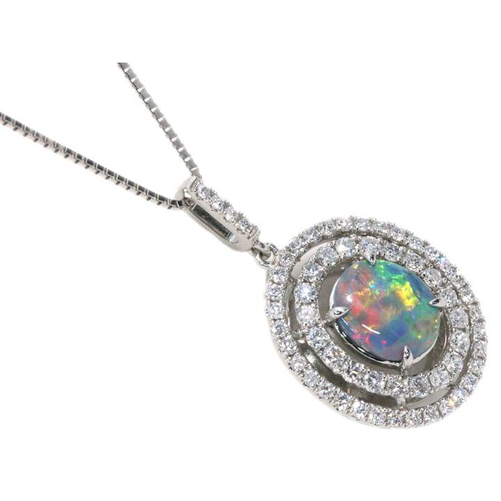 ブラックオパール 0.925カラット ダイヤモンド 0.50カラット PT950