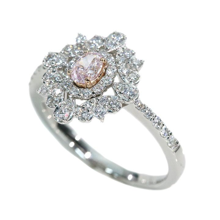 ピンクダイヤモンド 0.220ct FANCY LIGHT PURPLE PINK I1 ダイヤモンド 