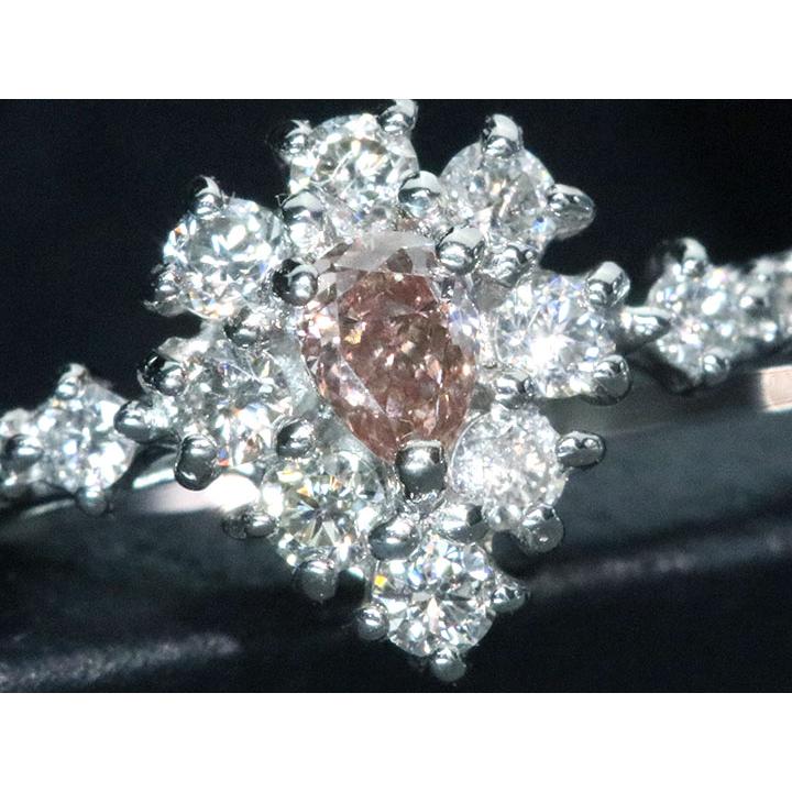 ピンクダイヤモンド 0.064ct FANCY PINK SI1 ダイヤモンド 0.11ct