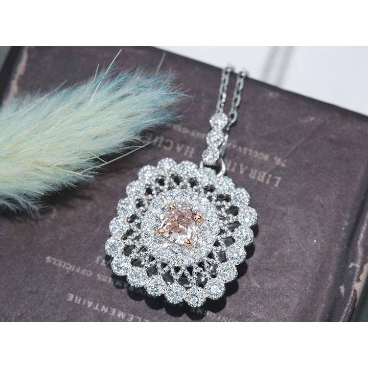 ピンクダイヤモンド 0.226ct FANCY ORANGY PINK SI2 ダイヤモンド 0.36 