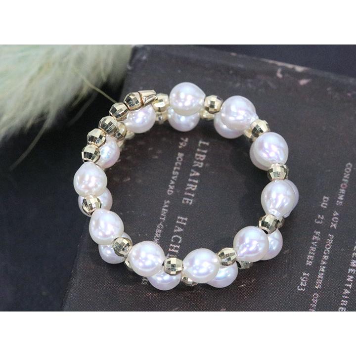 TSUTSUMI K10YG淡水パールリング　9号 K10イエローゴールド淡水パールリング（4mm）(RFR351-002)|TSUTSUMI