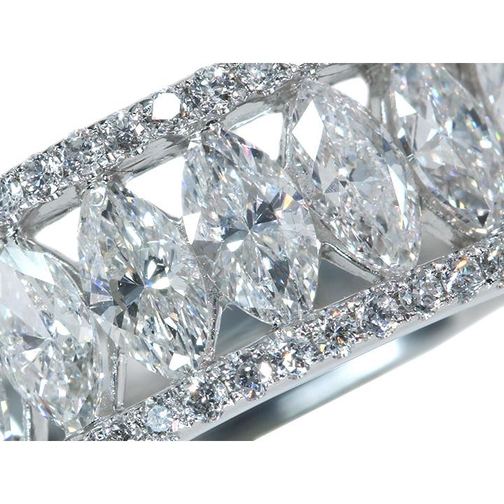 ダイヤモンド 1.63カラット K18WGホワイトゴールド リング・指輪 幅広