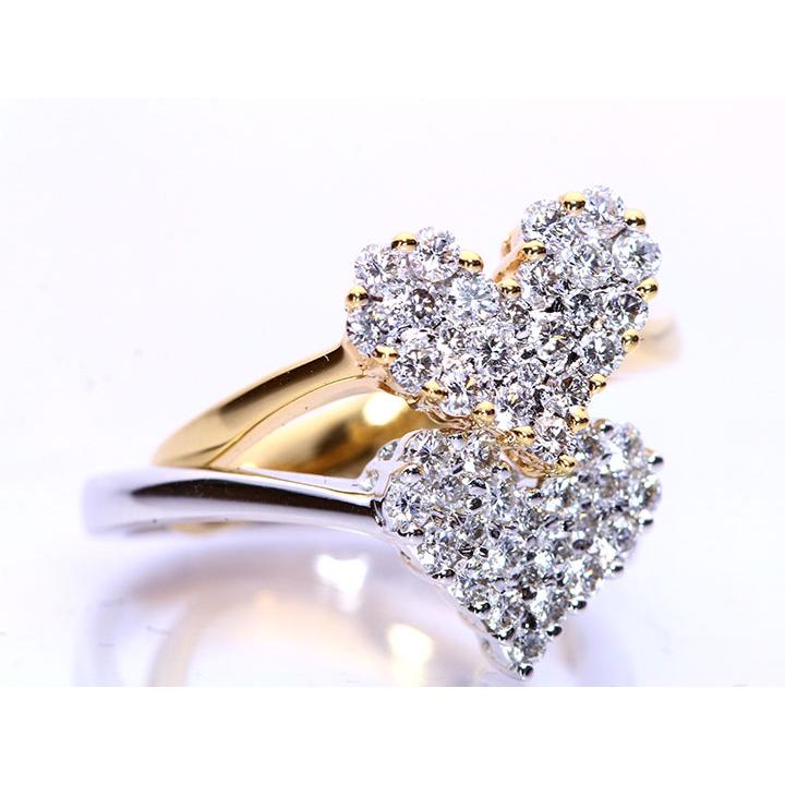 ダイヤモンド0.4ct・0.5ct 美しいダイヤで描くハートシェイプ K18 or 