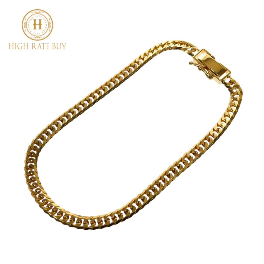 新品】 喜平ブレスレット K18 18金 750 6面ダブル 10.2g 18cm 4.2mm  