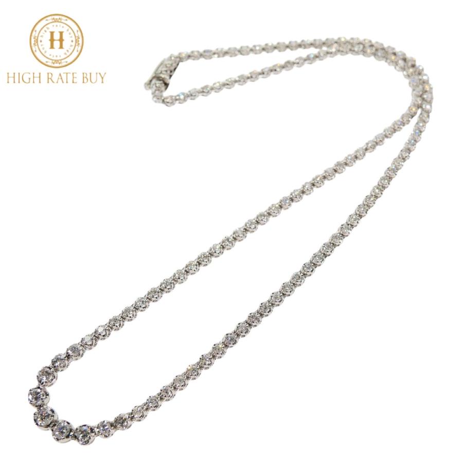 未使用品】テニスネックレス Pt900 プラチナ ダイヤモンドネックレス  