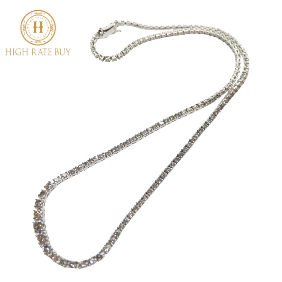 Pt850 天然 ダイヤモンド 3.00ct フルエタニティ ネックレス Pt850 天然 ダイヤモンド 3.00ct フルエタニティ ネックレス