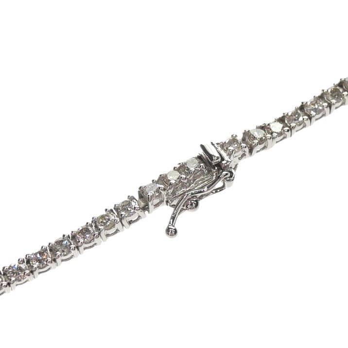 未使用品】テニスネックレス Pt850 プラチナ ダイヤモンドネックレス 