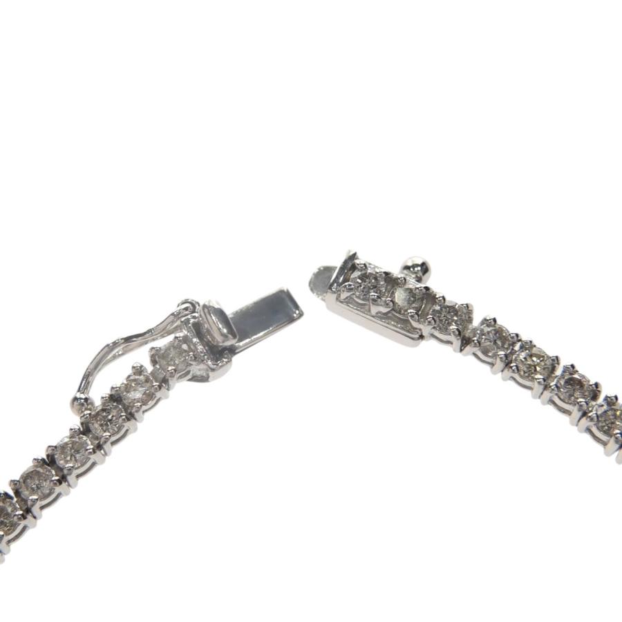 未使用品】テニスネックレス Pt850 プラチナ ダイヤモンドネックレス 