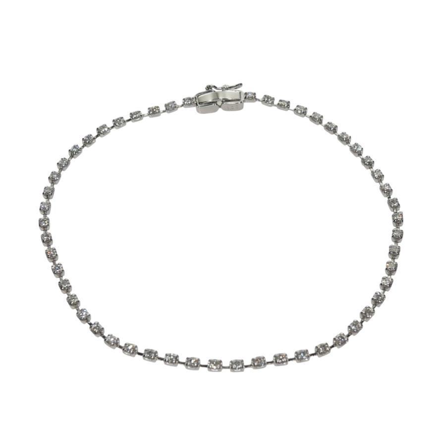 未使用品】ダイヤモンド ブレスレット Pt850 プラチナ ダイヤ 1.00ct