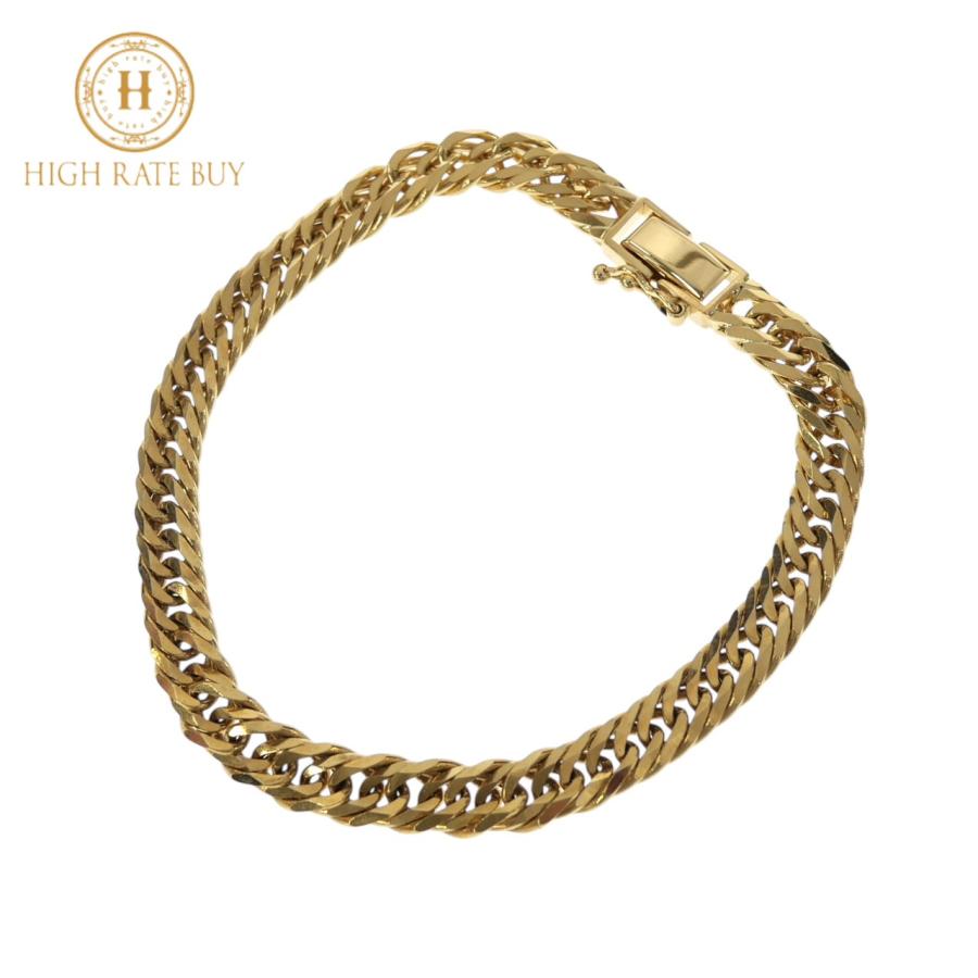 18金/K18 18cm/ 新品。未使用品 喜平チェーンブレスレット 楽天市場】喜平 ブレスレット K18 トリプル 8面 20g 18cm 造幣局検定