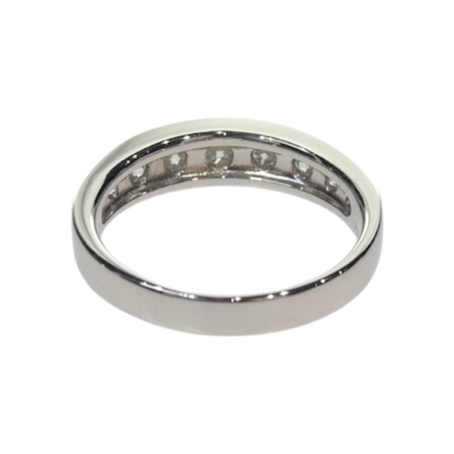 【未使用品】ダイヤモンド リング Pt900 プラチナ 1.00ct 9石 ラウンド ブリリアント カット ジュエリー アクセサリー 指輪 #57 16号の画像