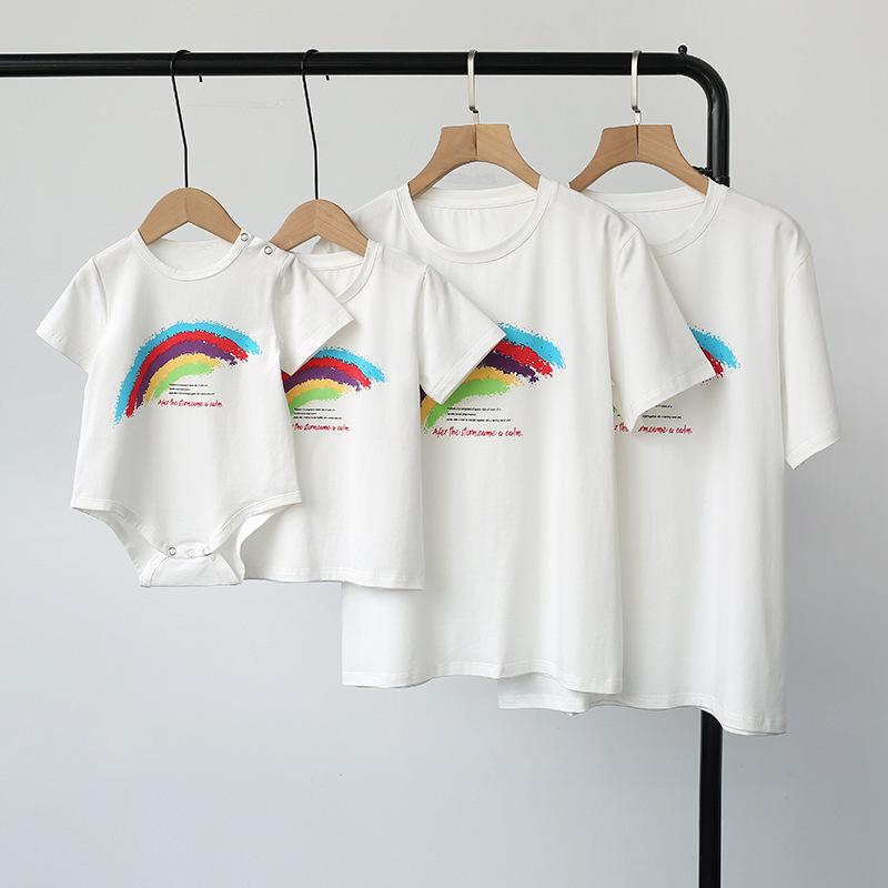 親子コーデ ベビー服 ロンパース 子供服 赤ちゃん カバーオール Tシャツ 半袖 ペアtシャツ 親子ペアルック 兄弟お揃い ペアルック リンクコーデ キッズ ジュニア Baby Y Cute 通販 Yahoo ショッピング