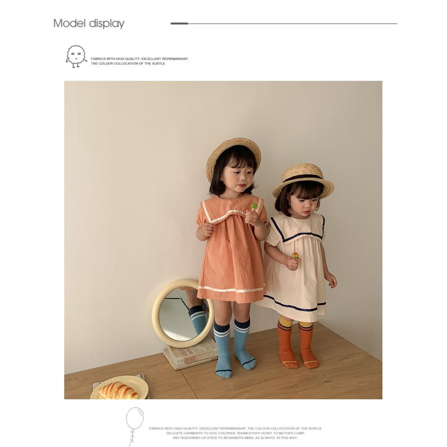 セーラーワンピース 女児 半袖 ワンピース キッズ 子供服 ベビー服 女の子 キッズ マリン セーラー服 半袖ワンピース 通園 お洒落 80 90 100 110 1 130 夏 Baby Y Cute 通販 Yahoo ショッピング