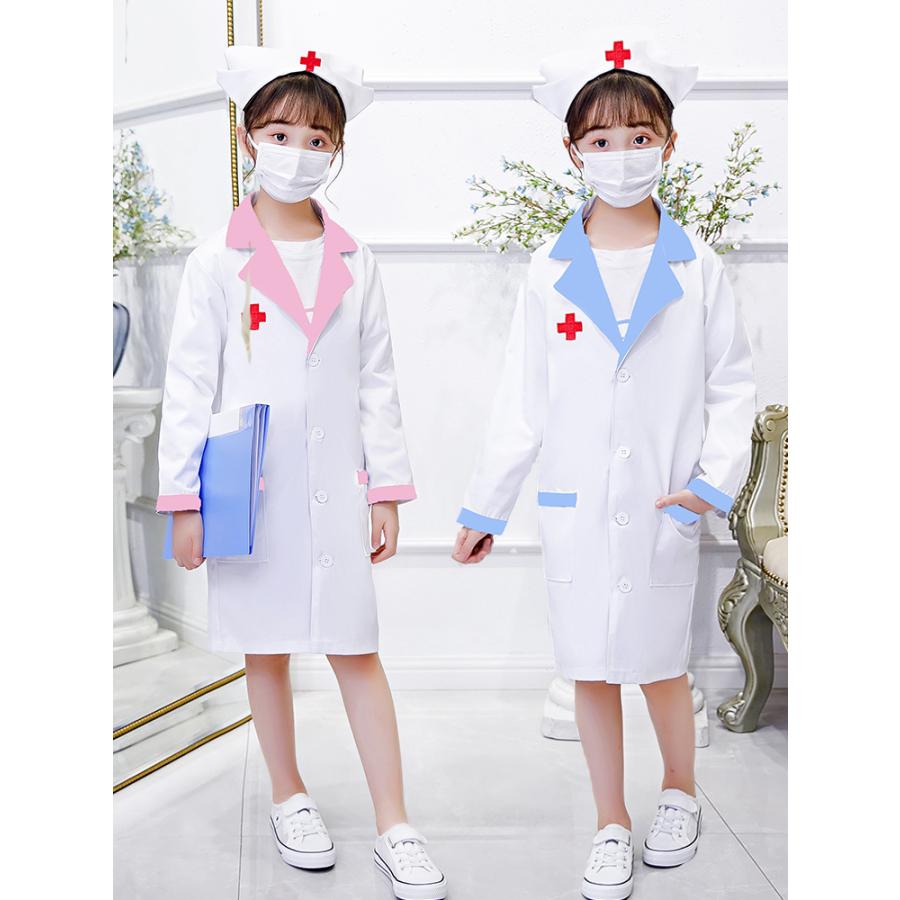 子供 白衣 ドクター ハロウィン コスプレ 医者 ナース服 女の子 ナース