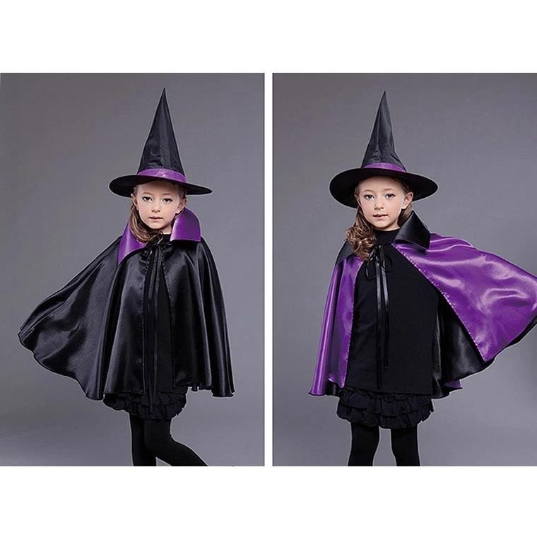 ハロウィン マント カラー 大人 子供 コスプレ 魔女 魔法使い