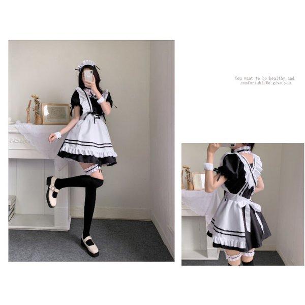 メイド服 メイド コスプレ 大きいサイズ 女の子 大人 6L S-5XL