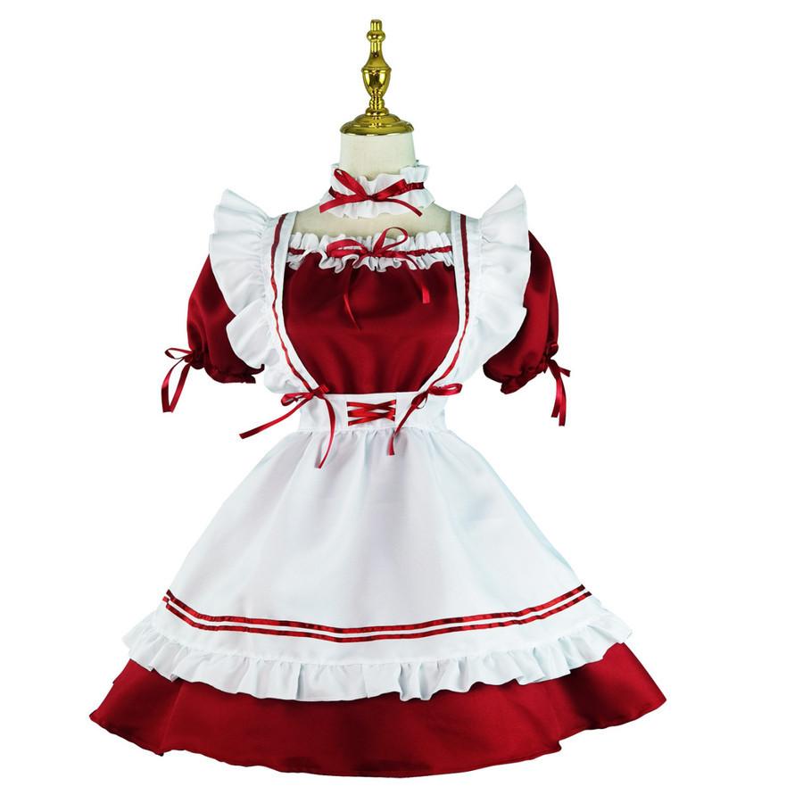 メイド服 メイド コスプレ 大きいサイズ 女の子 大人 6L S-5XL