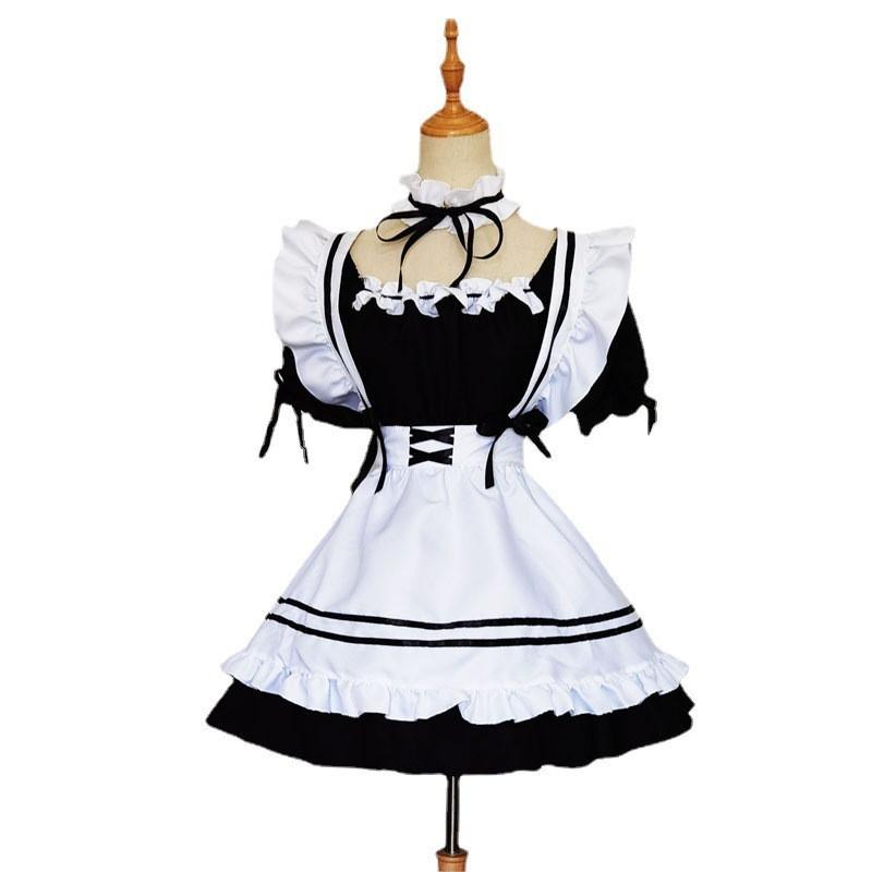 ★メイド服コスプレ衣装セット　サイズ 5XL 6L バニエ＋靴26cm+他 Amazon.co.jp: [BeLoved] メイド服 タイツ付きフルセット 【サイズ:S