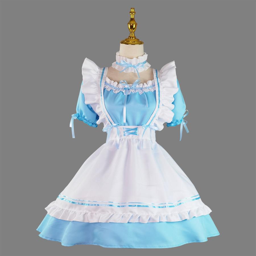 メイド服 メイド コスプレ 大きいサイズ 女の子 大人 6L S-5XL