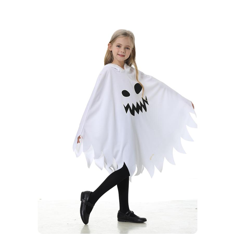 ハロウィン おばけ ポンチョ 子供 衣装 コスプレ 夜光効果 仮装 幼稚園