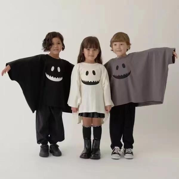 ハロウィン 子供 衣装 おばけ tシャツ 化け猫 コスプレ ポンチョ ねこ