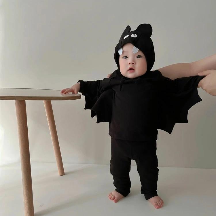 ハロウィン ベビー コウモリ 着ぐるみ ロンパース 衣装 3点セット 子供