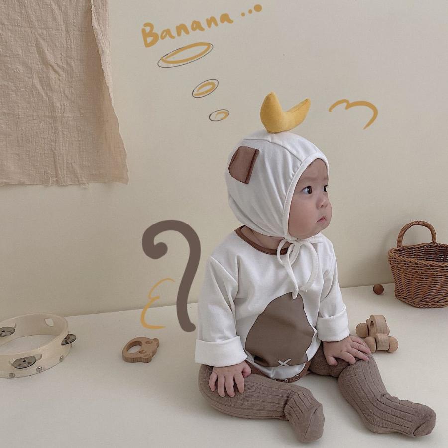 ハロウィン モンキー ベビー 着ぐるみ ロンパース コスプレ 仮装