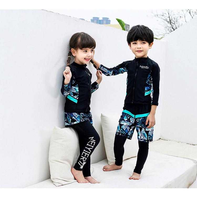 キッズ 水着 男の子 子供 女の子 セパレート 3点セット 長袖 ラッシュガード フィットネス ベビー水着 レギンス スイムウェア 海水浴 Uv対策 日焼け防止 85 165 Kids Y Cute 通販 Yahoo ショッピング