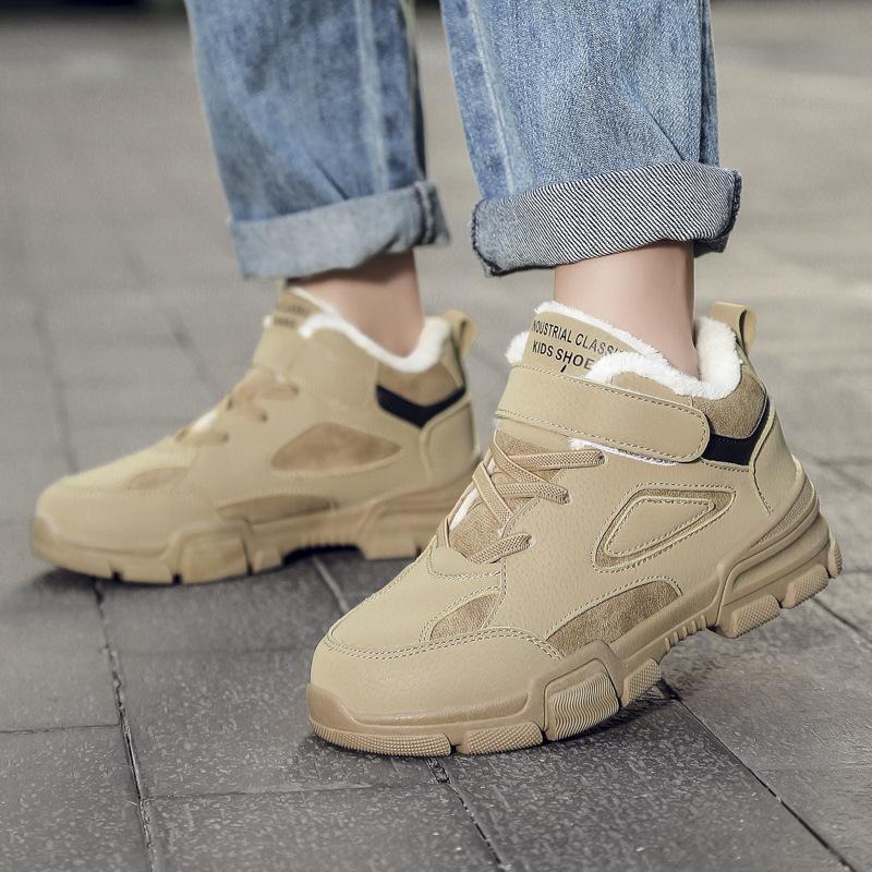 ボア スニーカー 子ども 滑り止め スノーブーツ 裏起毛 防寒靴 子供靴